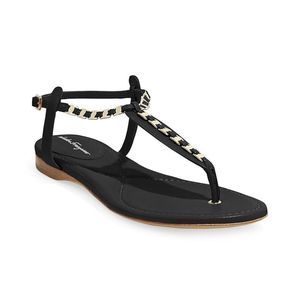 Salvatore Ferragamo 10mm Tahiti leather thong sandals size 9
